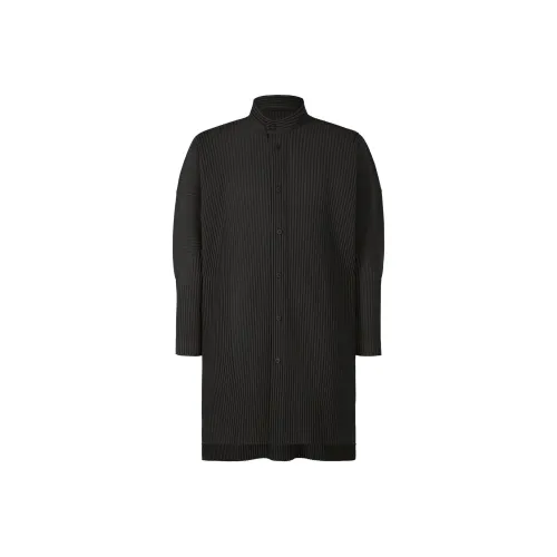 Homme Plissé Issey Miyake SS24 Рубашка Мужская Черная
