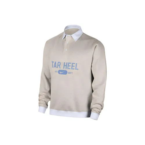 nike UNC Club Флис Поло Мужской Цвет Березовая древесина Вереск Белый Мужество Синий