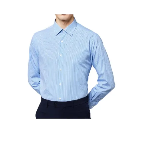 Francesco Totti Рубашка Мужская Синие Полосы