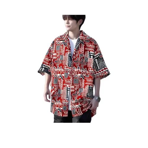 YEARNED Красная унисекс рубашка