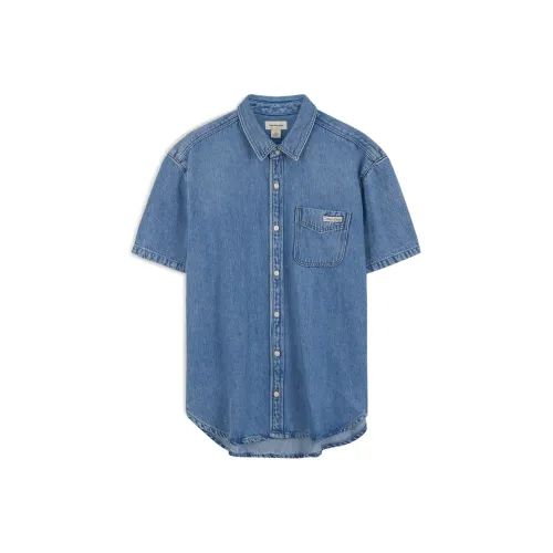 Calvin Klein Рубашка Мужская Джинсовая Светло-Синяя