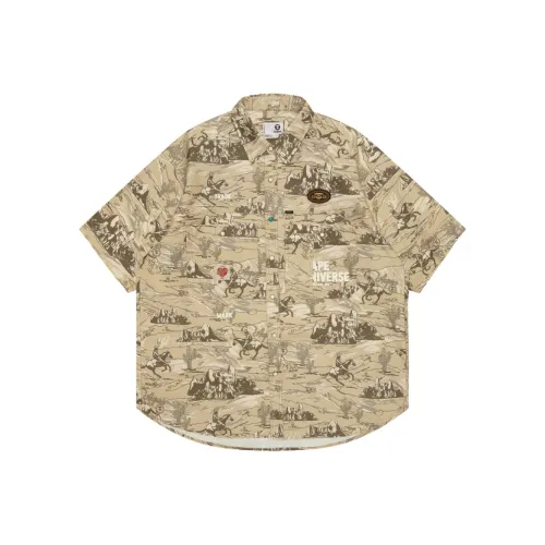 AAPE Коричневый Мужская Рубашка