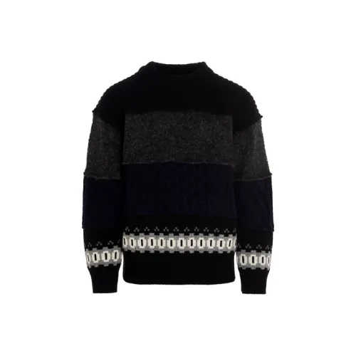 Sacai Мужские черные свитеры