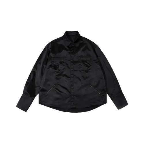 SUPEREALLY Черная унисекс рубашка
