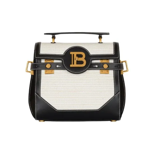 BALMAIN B Buzz Полиамид Одно Плечо Сумка Женская Черный Белый