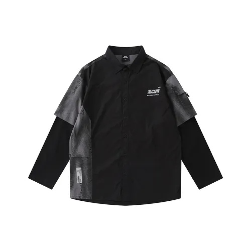 LAMLICKA Мужские черные рубашки