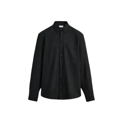 ZARA Мужские черные рубашки