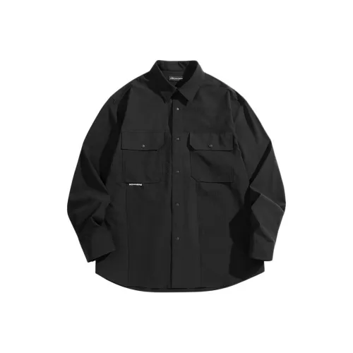 PEACEBIRD MEN Рубашка Мужская Черная 1