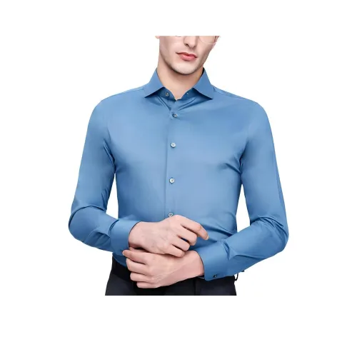 JODOLL Рубашка Мужская Темно-Серый Синий