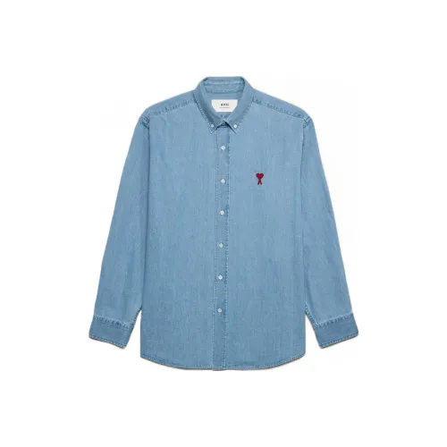 AMIPARIS Blue Men's Shirts AMIPARIS Синий Мужские Рубашки