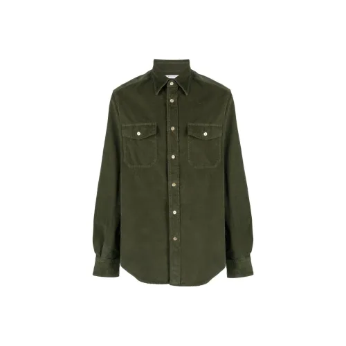 Boglioli Хаки Мужские Рубашки