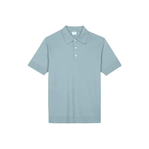 Paul Smith Мужская рубашка polo изумрудно-зеленого цвета