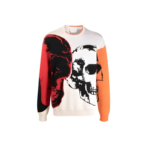 Alexander McQueen Белые Мужские Свитера