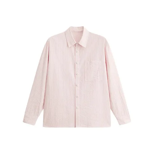 MODE COMMUTER Рубашка Мужская Розовые Полосы