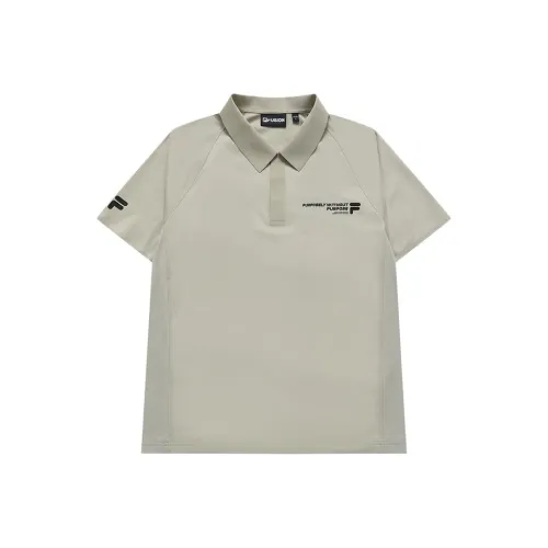 FILA FUSION Life Фасолевый серый Мужская рубашка polo
