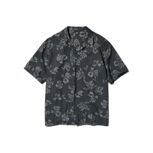 UNIQLO Мужские черные рубашки