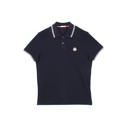 Moncler Grenoble Морской Синий Мужское Поло