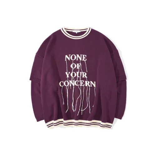 UNVESNO Loose Fit Трикотаж Унисекс Фиолетовый