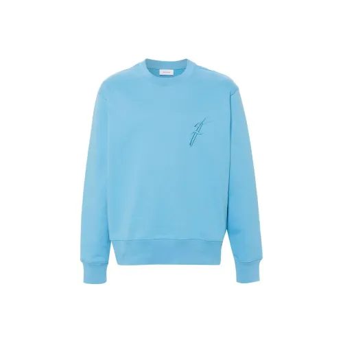 FERRAGAMO Толстовка Мужская Светло-Синяя