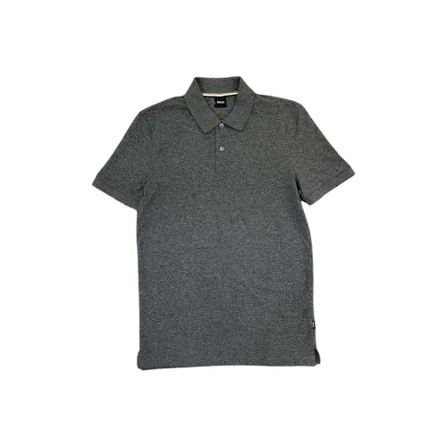 Hugo Boss SS24 Поло Мужское Темно-Серое