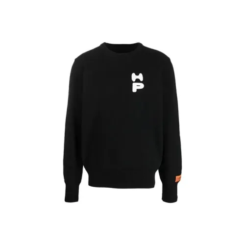 HERON PRESTON Мужские черные свитеры