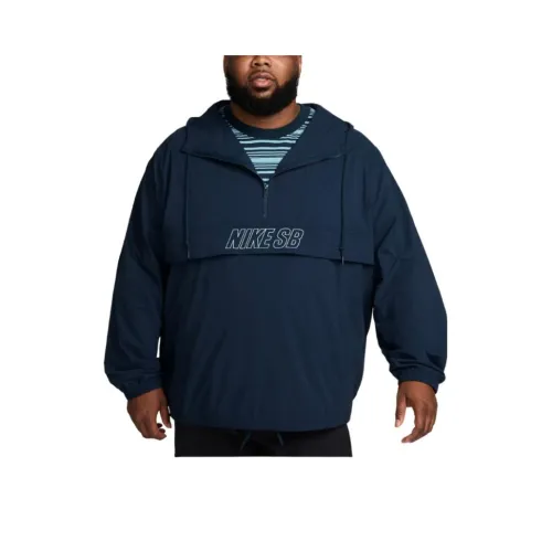 nike Anorak Skate Куртка Свитшот Унисекс Арсенал Морской синий Джинсовый синий Бирюзовый