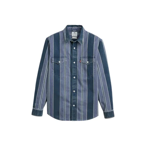 Levis Blue Men's Shirts Левис Синие Мужские Рубашки