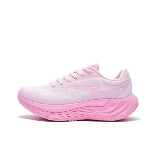 ANTA Противоскользящие Износостойкие Низкие Кроссовки для Бега Повседневные Женские Розовые