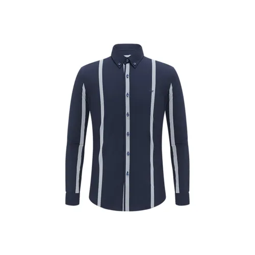 NAVIGARE Рубашка Унисекс Темно-синий Серый