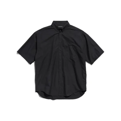 Balenciaga FW24 Рубашка Стандартного Кроя Мужская Черная