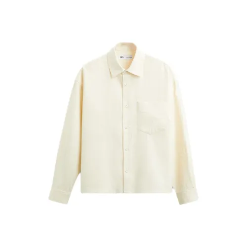 ZARA Белые Мужские Рубашки
