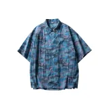 Трехцветный камуфляжный синий