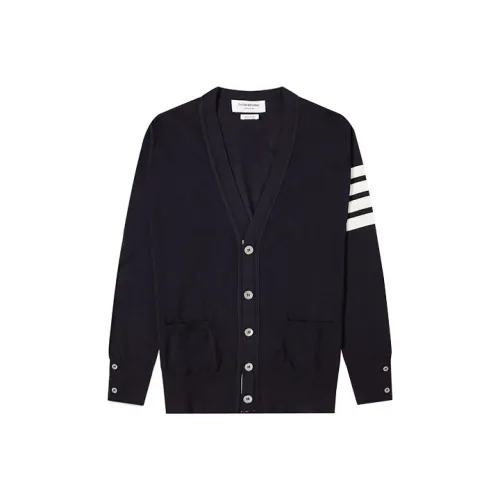 THOM BROWNE Темно-синие мужские свитеры