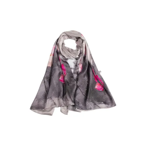 Red Bean 100% шелк из тутового шелкопряда Шарфы Женские