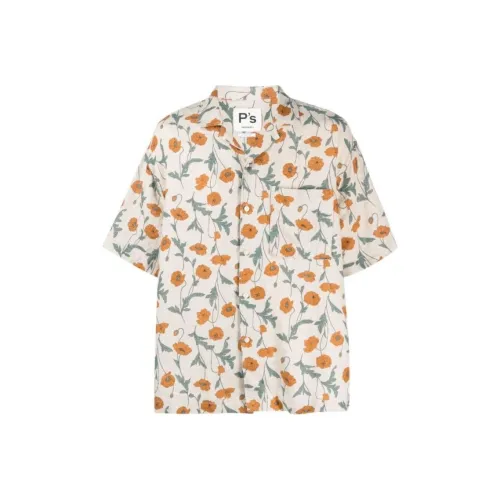 President Рубашка Мужская Светло-Оранжевая