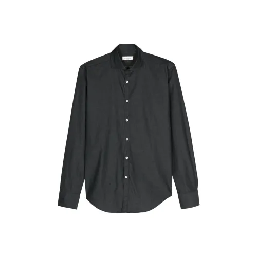 Canali SS24 Рубашка Мужская Угольный Серый