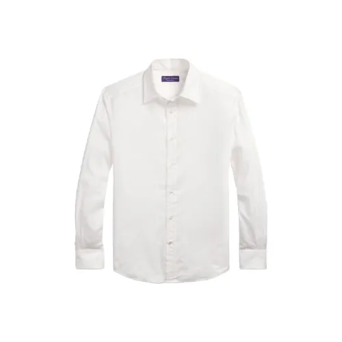 Ralph Lauren Purple Label FW24 Рубашка Мужская Светлый Айвори