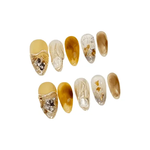 THE CABB SOUL Highlight series Attitude False Nail Миндально-желтый Jump Color