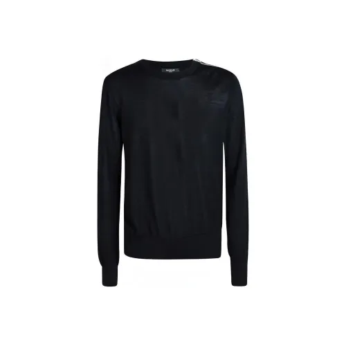 BALMAIN Черные Мужские Свитера