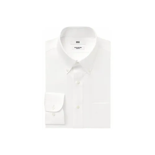 UNIQLO Белый 00 Мужские Рубашки