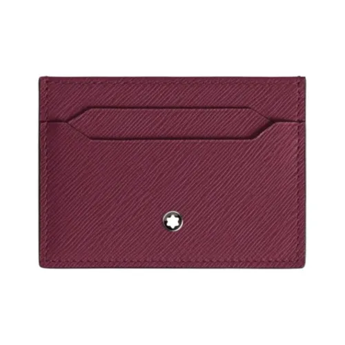 MONTBLANC Men's Calfskin Card Holder Burgundy