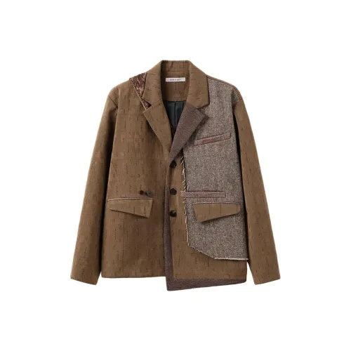 YUNYI Бизнес-костюм мужской цвет кофе