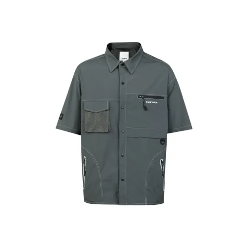 GUUKA TECH Рубашка Мужская Темно-Серый