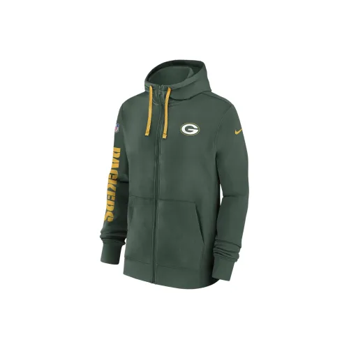 nike x NFL Зеленый Bay Packers Sideline Team Issue Клуб Толстовка Мужской Зеленый