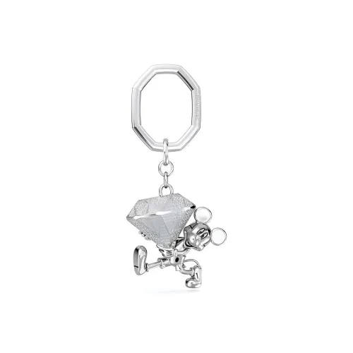 Swarovski Disney Кристальные брелоки Keychains Женские Серебряные