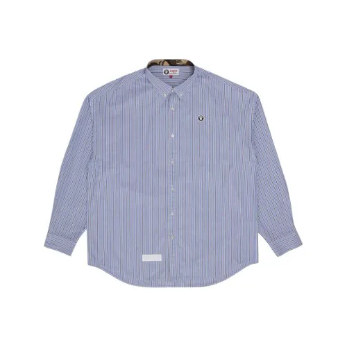 Aape Blue Men's Shirts Aape Синий Мужские Рубашки