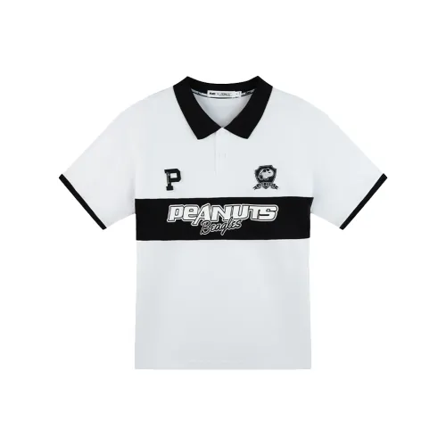 Fun x Snoopy Поло Унисекс Белый