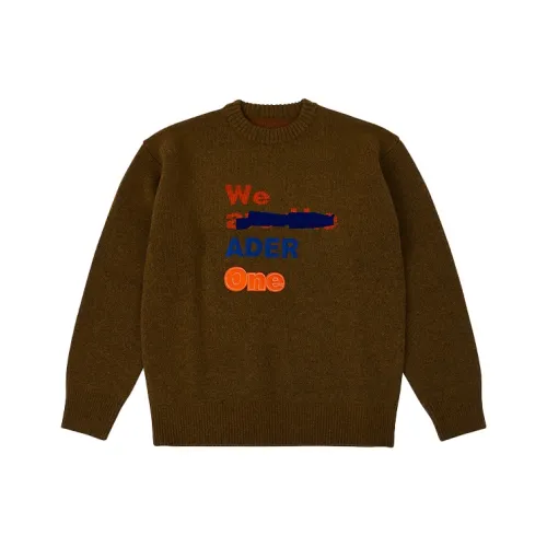 ADER ERROR Коричневый Унисекс Свитеры