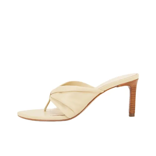 Schutz Шлепанцы 7 см Женские Бежевые