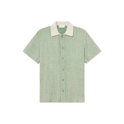 LES DEUX Зеленые Мужские Рубашки